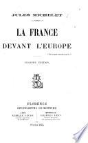 La France devant l'Europe