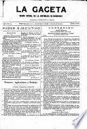 La Gaceta, diario oficial de la República de Honduras