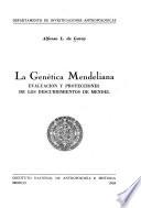 La genética mendeliana
