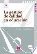 La gestión de calidad en educación
