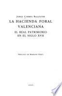 La hacienda foral valenciana