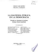La hacienda pública en la democracia