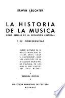 La historia de la mu̇sica como reflejo de la evolución cultural