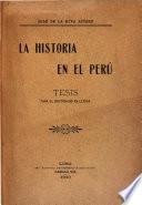 La historia en el Perú
