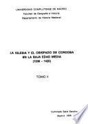 La Iglesia y el obispado de Córdoba en la baja Edad Media
