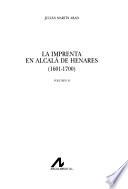 La imprenta en Alcalá de Henares, 1601-1700