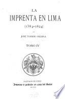 La imprenta en Lima (1584-1824)