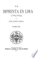 La imprenta en Lima (1584-1824)