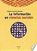 La información en ciencias sociales