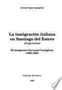 La inmigración italiana en Santiago del Estero (Argentina)