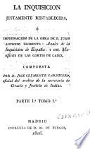 La inquisicion justamente restablecida