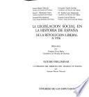 La legislación social en la historia de España