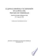 La Lengua española y su expansión en la época del Tratado de Tordesillas