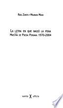 La letra en que nació la pena