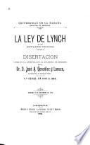 La ley de lynch en los Estados Unidos