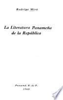 La literatura panameña de la República