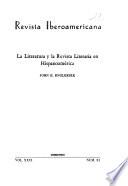 La literatura y la revista literaria en Hispanoamérica