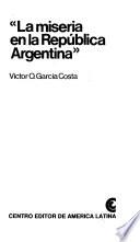 La miseria en la República Argentina