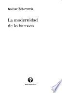 La modernidad de lo barroco