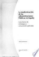 La modernización de las administraciones públicas en España