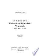 La música en la Universidad Central de Venezuela