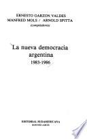 La Nueva democracia argentina, 1983-1986