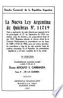 La nueva ley argentina de quiebras no. 11719