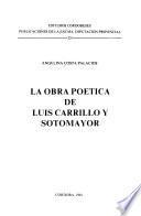 La obra poética de Luis Carrillo y Sotomayor