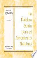Libro La Palabra Santa para el Avivamiento Matutino - Estudio de cristalización de 1 y 2 Samuel, Tomo 2