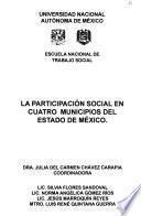 La participación social en cuatro municipios del Estado de México