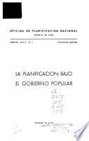 La Planificación bajo el Gobierno Popular