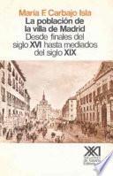 La población de la villa de Madrid