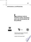 La pobreza rural en América Latina