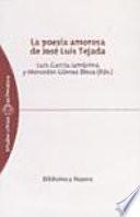 La poesía amorosa de José Luis Tejada