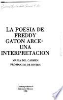 La poesía de Freddy Gatón Arce