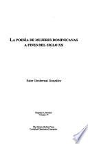 La poesía de mujeres dominicanas a fines del siglo XX