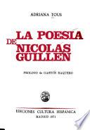 La poesía de Nicolás Guillén