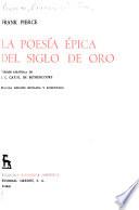 La poesía épica del siglo de oro