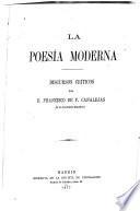 La poesía moderna
