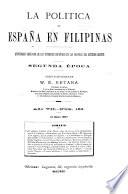 La Política de España en Filipinas