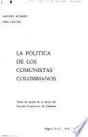 La política de los comunistas colombianos