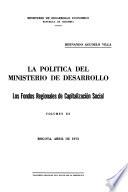 La política del Ministerio de Desarrollo