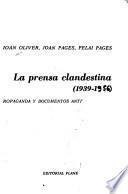 La prensa clandestina (1939-1956)