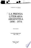 La prensa literaria argentina 1890-1974: Los años rebbeldes, 1920-1929