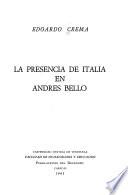 La presencia de Italia en Andrés Bello