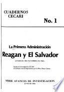 La Primera administración Reagan y El Salvador