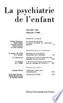 La Psychiatrie de l'enfant