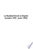 La Realidad social en España