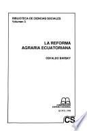 La reforma agraria ecuatoriana