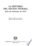 La Reforma del Estado federal